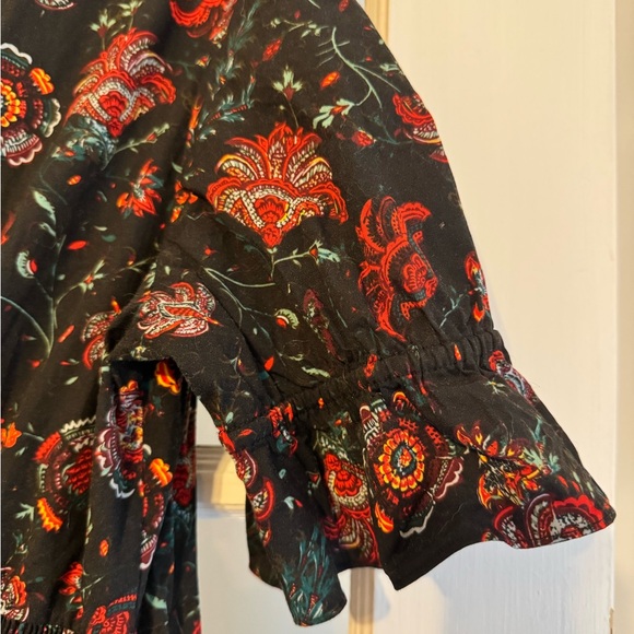 DVF Erica Cotton Midi Dress In Punk Flower - Picture 9 of 10